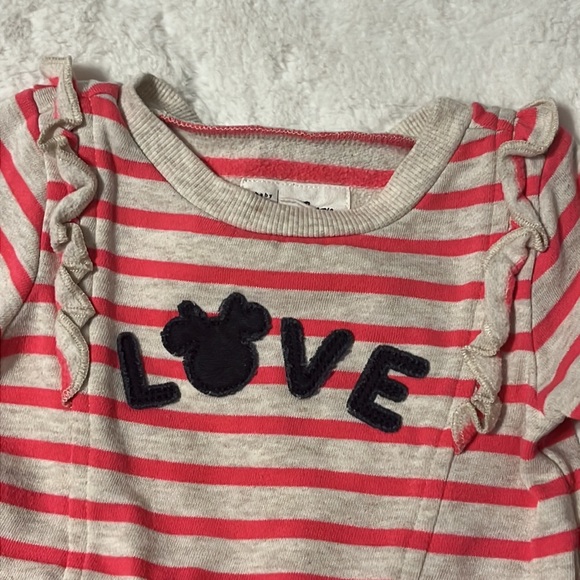 Baby GAP X Disney Love Ruffle Tulle Hemmed Sweater Dress size 2 Toddler - Picture 3 of 13